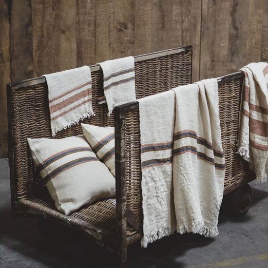 Beeswax Stripe cushion cover 50x50