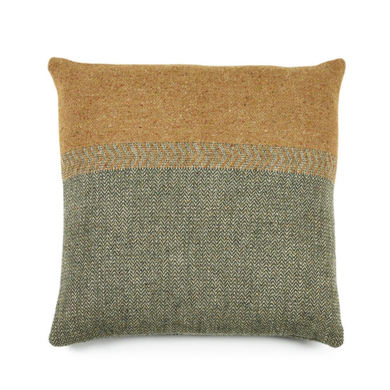Jules Green Herringbone cushion cover 63x63 
