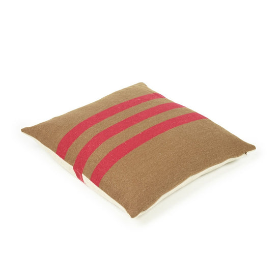 Manitoba Red Stripe Cushion Cover